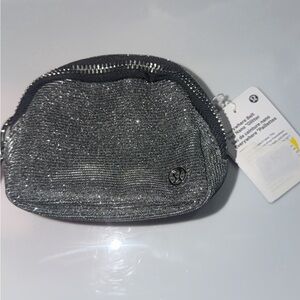lululemon athletica Sparkling Silver Cosmetic Case